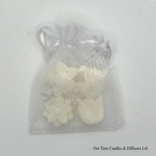 Wedding Favour Melt Shapes in organza bag from Our Time Candles and Diffusers