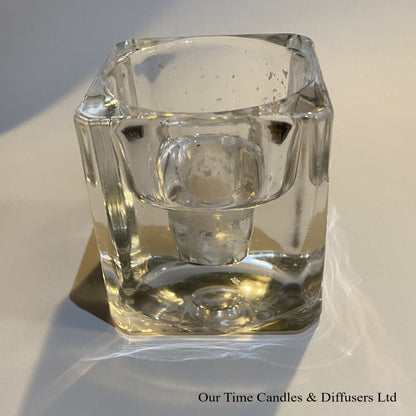 Tealight Holder Square - Clear