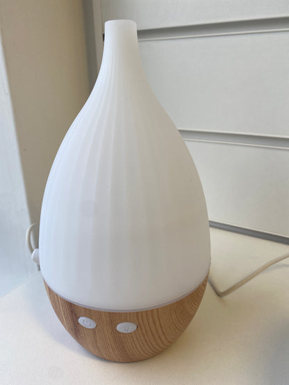 Aroma Diffuser White with Wood Effect Tall