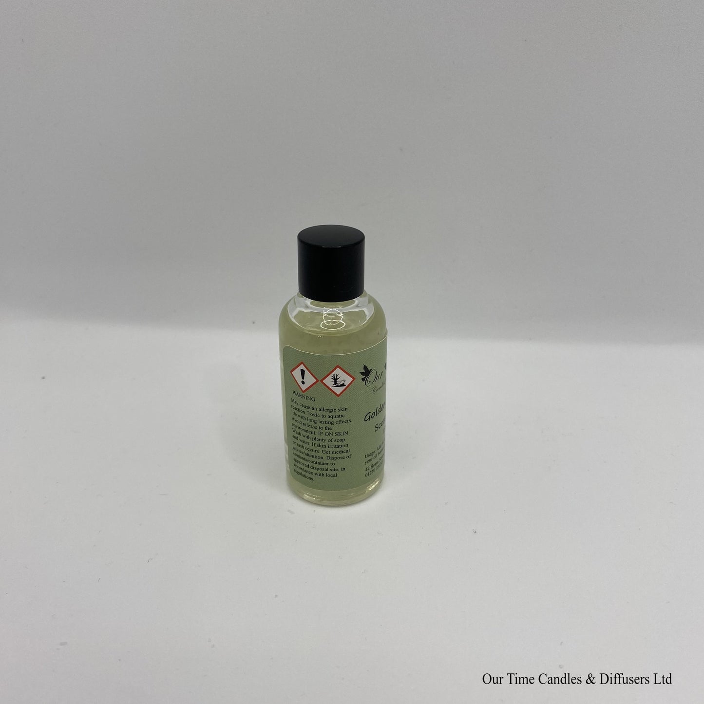 Scented Oil 15ml in clear bottle with black screw cap