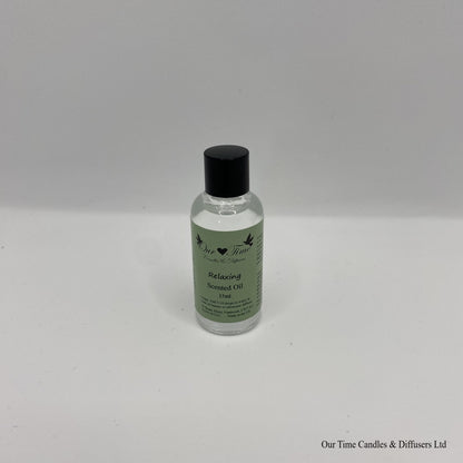 Scented Oil 15ml in clear bottle with black screw cap