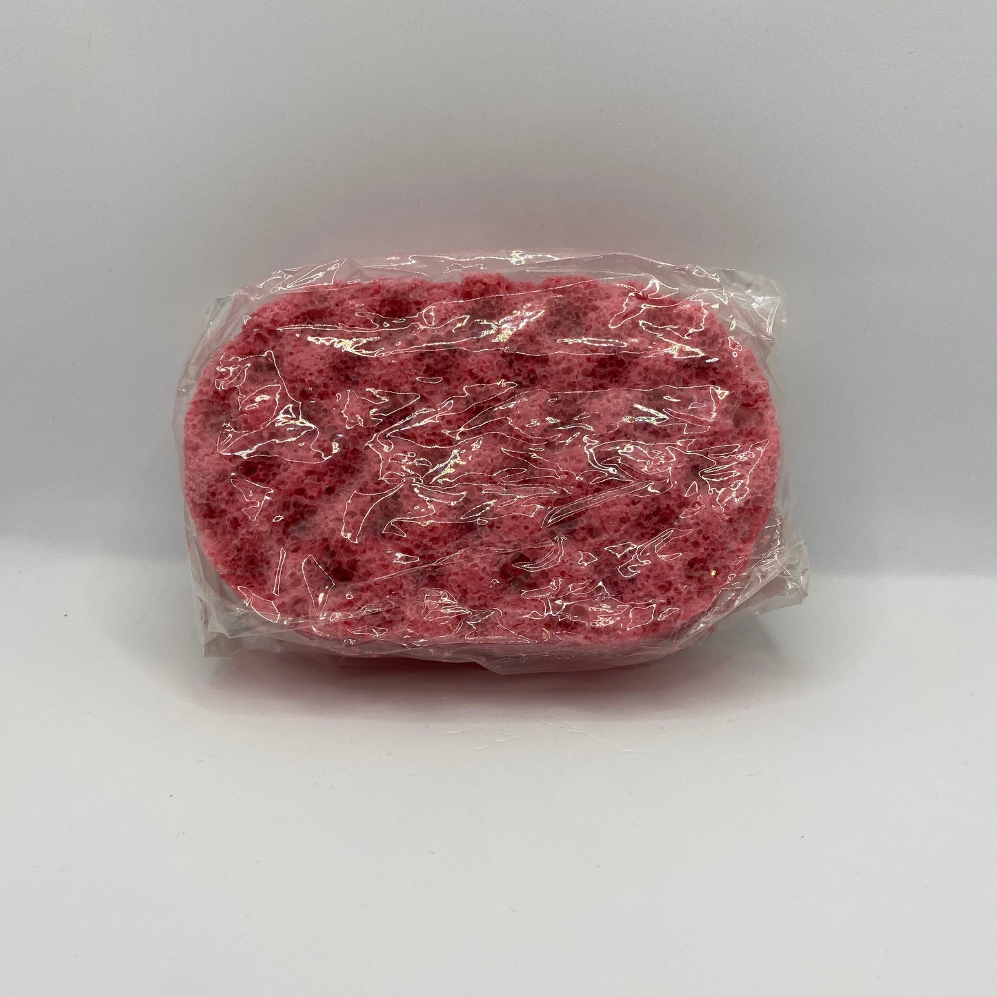 Red Soap Sponge, ideal for use in the shower or bath