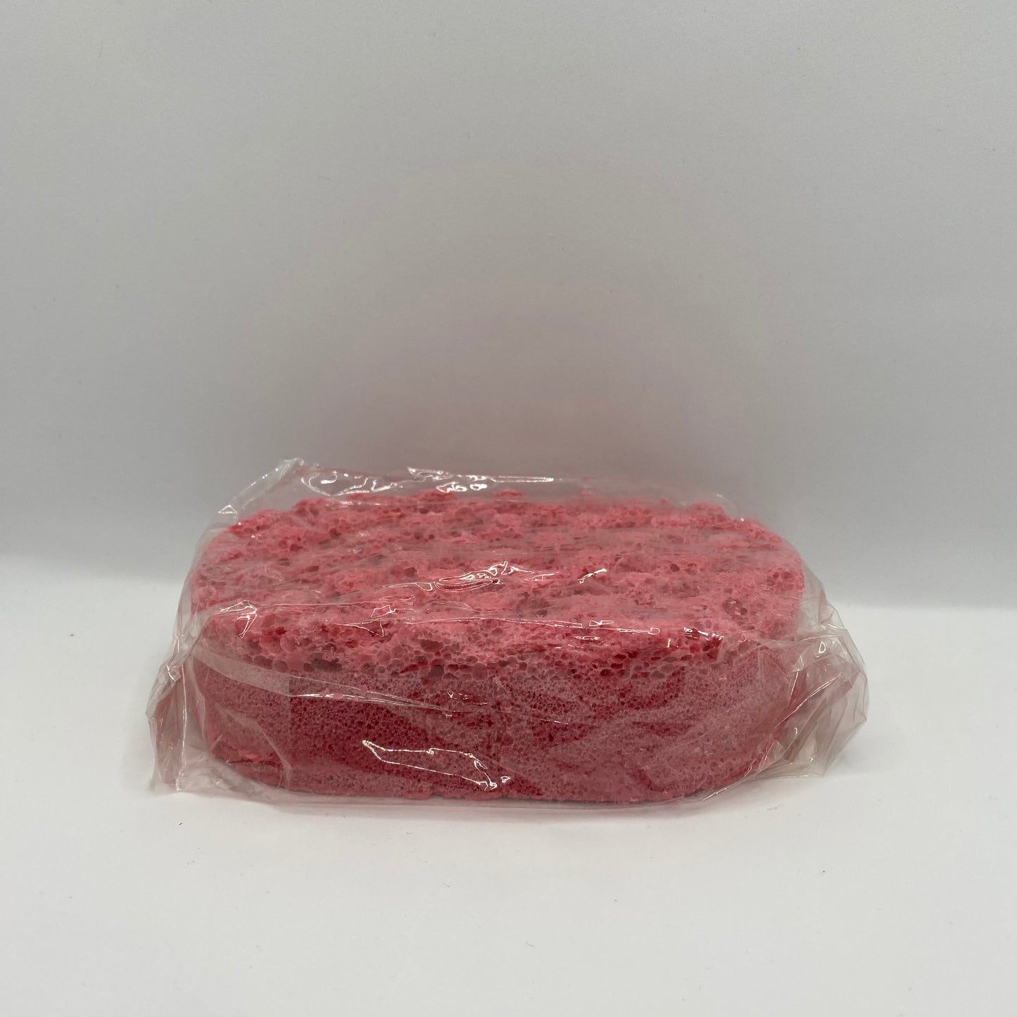 Red Soap Sponge, ideal for use in the shower or bath