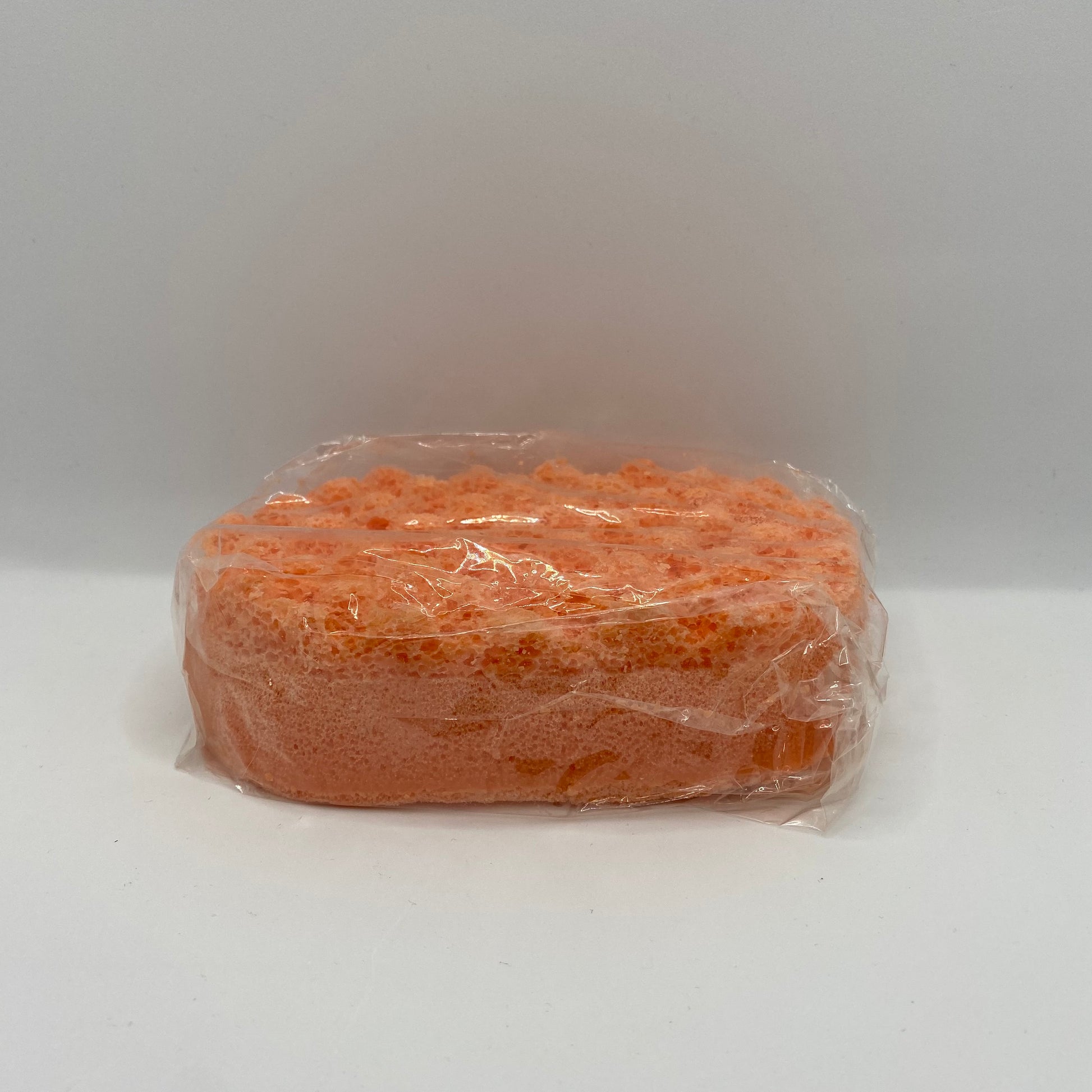 Orange Soap Sponge, ideal for use in the shower or bath