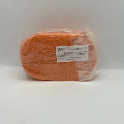 Orange Soap Sponge, ideal for use in the shower or bath