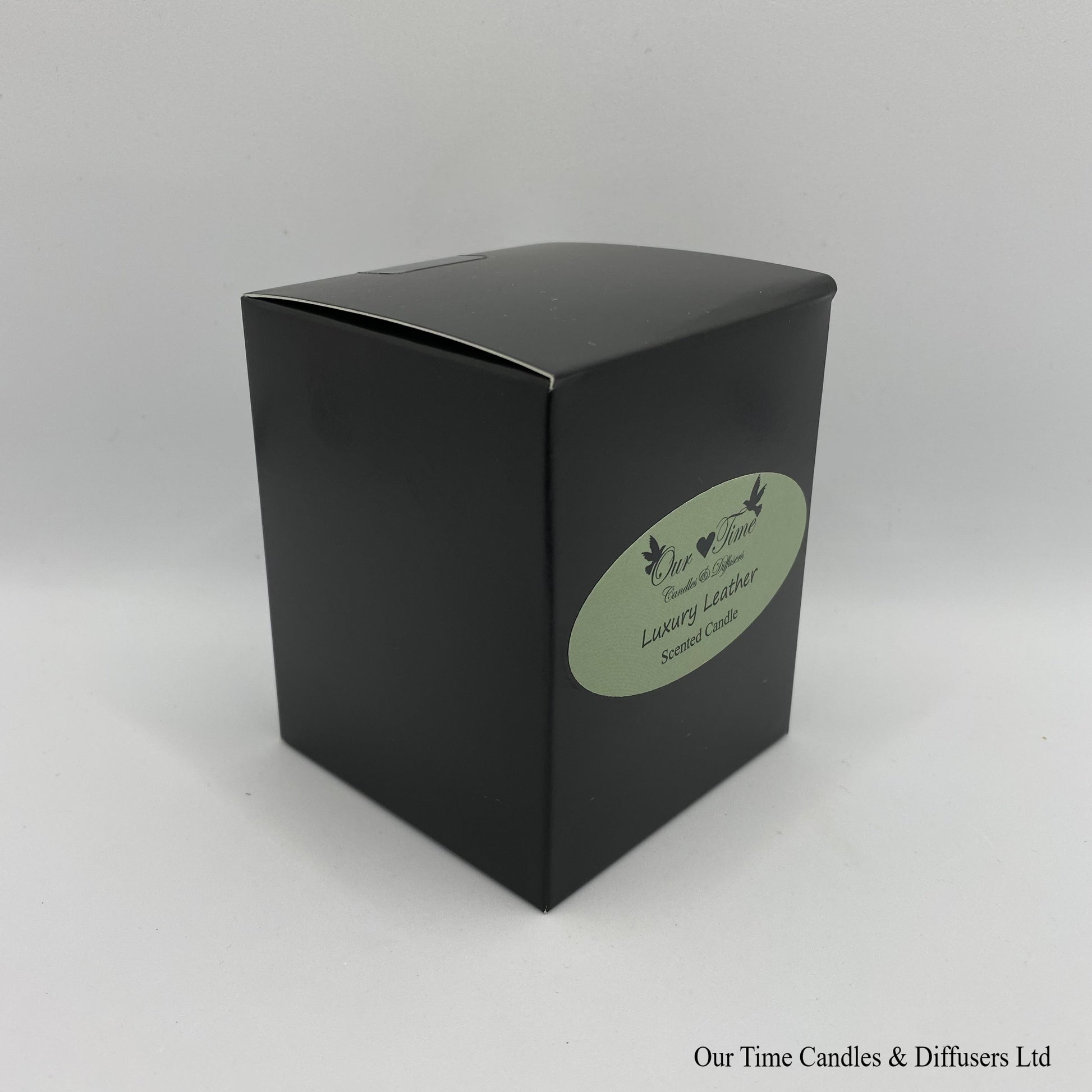 Medium Wax Filled Scented Candle Luxury Leather
