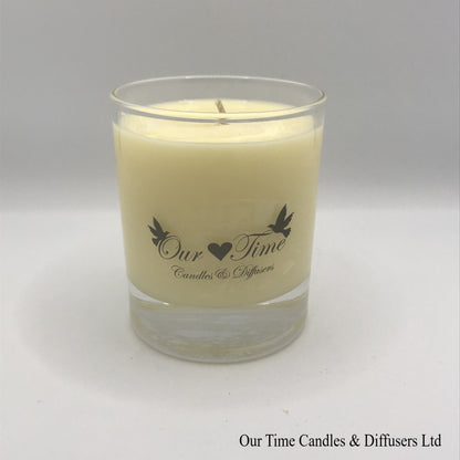 Refreshing scented wax filled soy candle medium