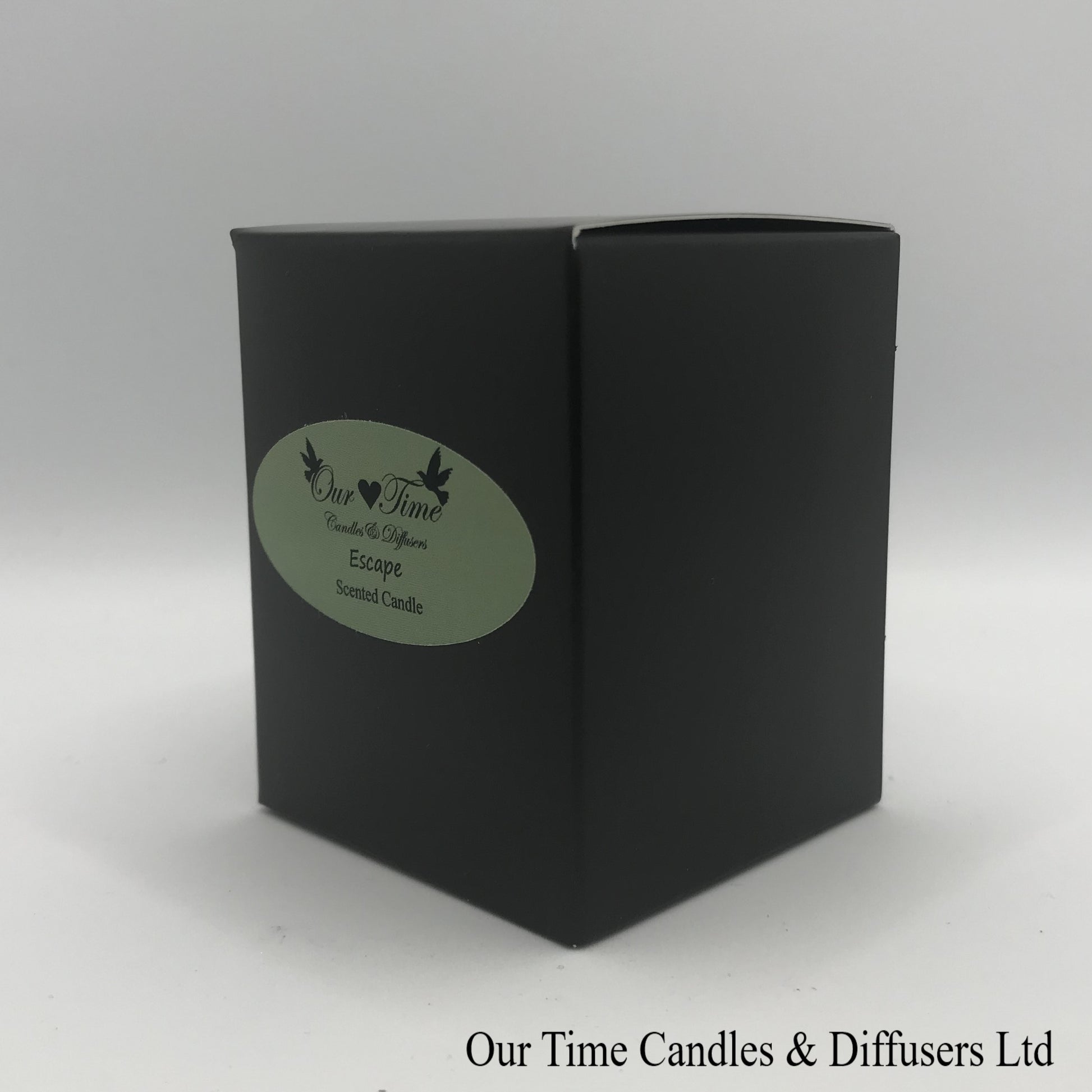 Small Soy Wax Fill Scented Candle in a black box. Vegan and cruelty free