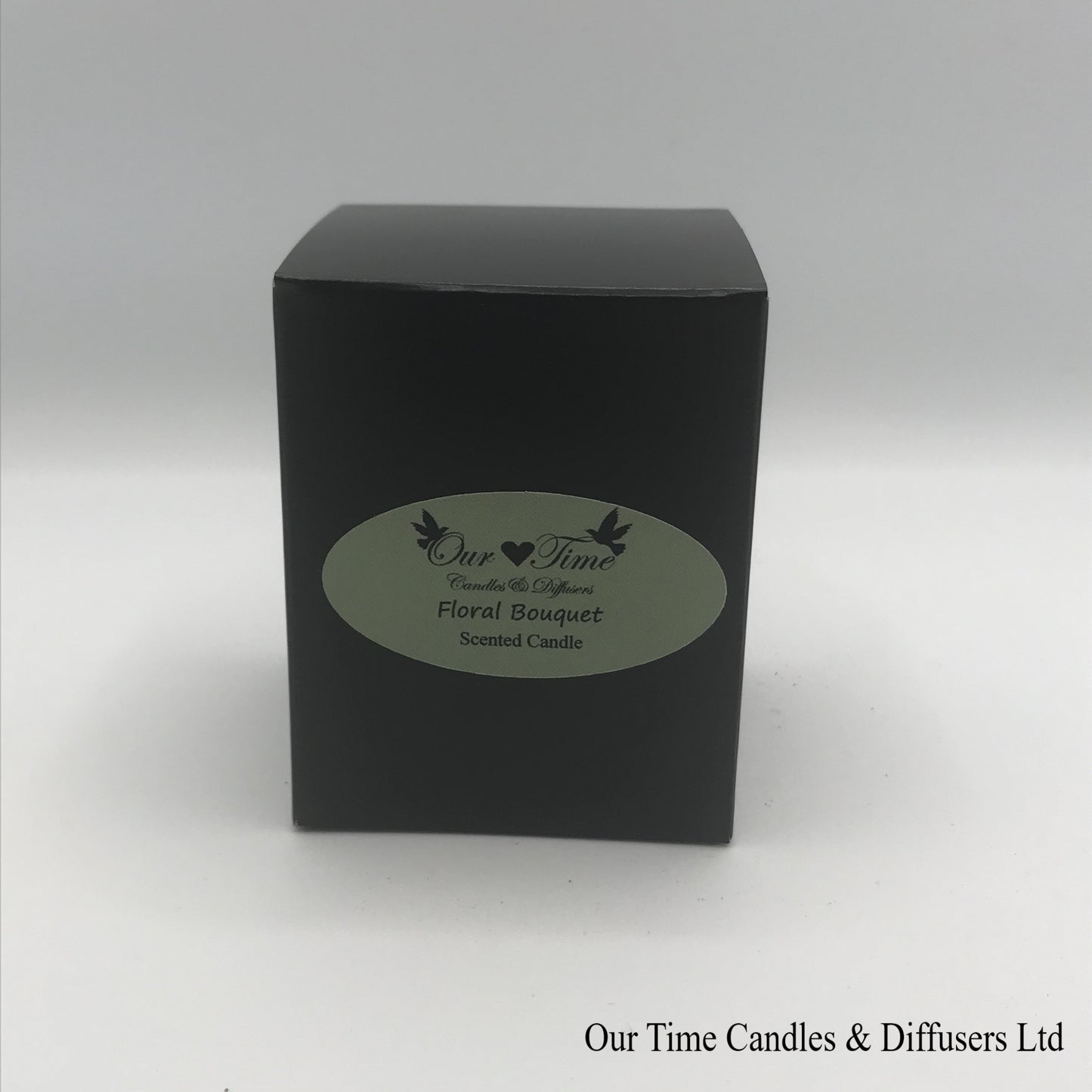 Small Soy Wax Fill Scented Candle in a black box. Vegan and cruelty free