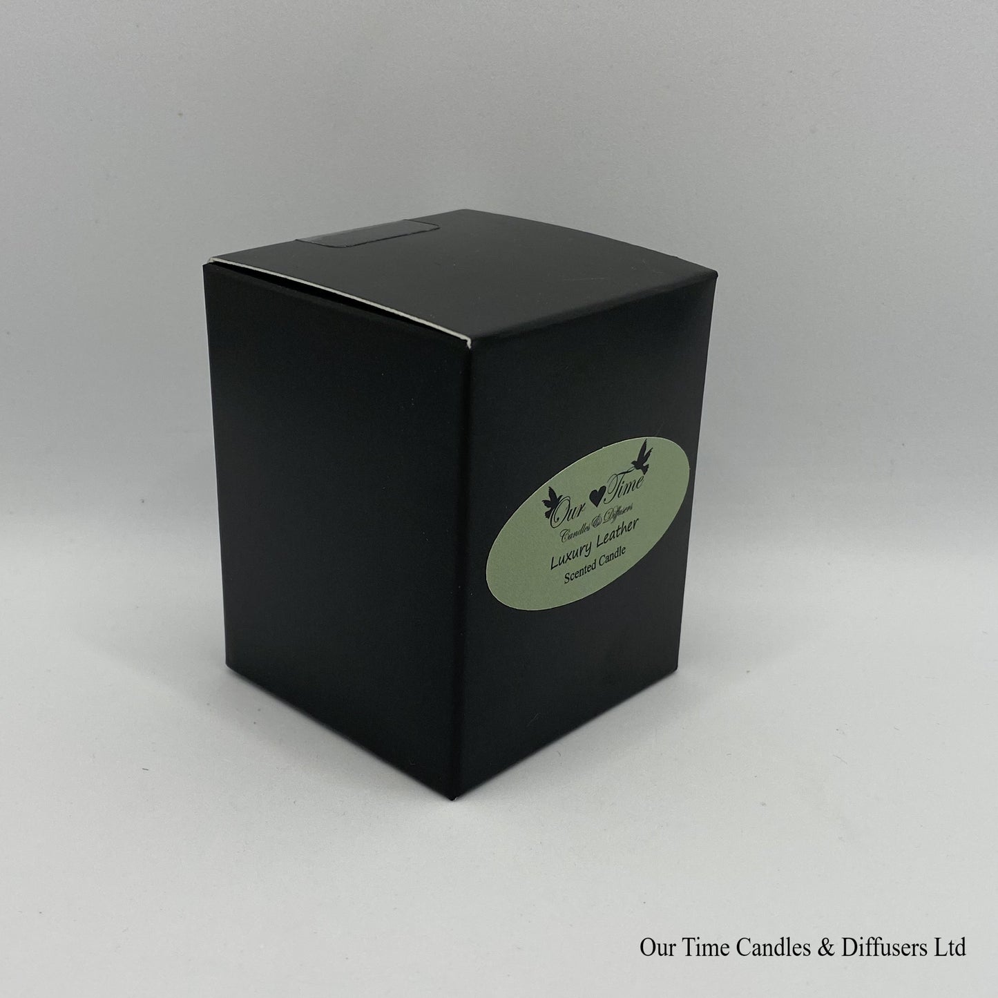 Small Wax Filled Scented Candle Luxury Leather