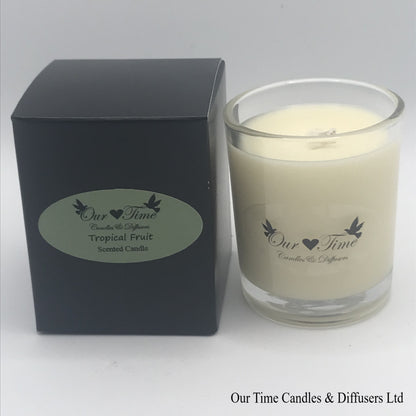 Small Soy Wax Fill Scented Candle in a black box. Vegan and cruelty free