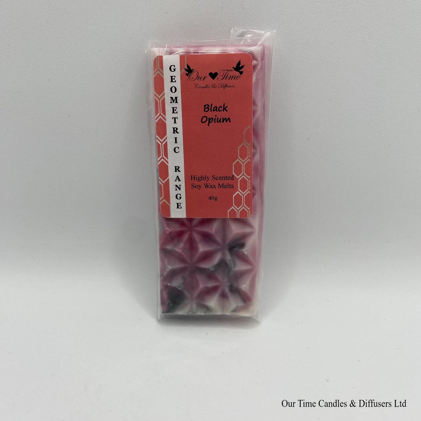 Geometric Wax Melt Bar 40g - Black Opium