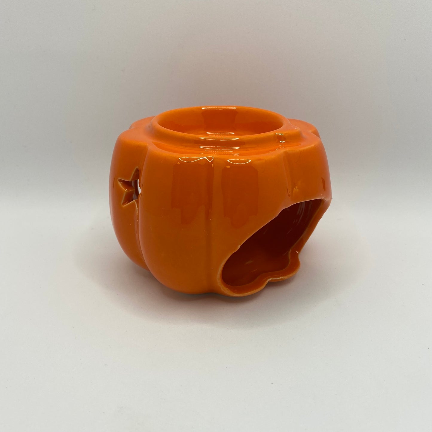 Ceramic Pumpkin Oil/Wax Burner - Orange
