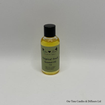 Scented Oil 15ml in clear bottle with black screw cap