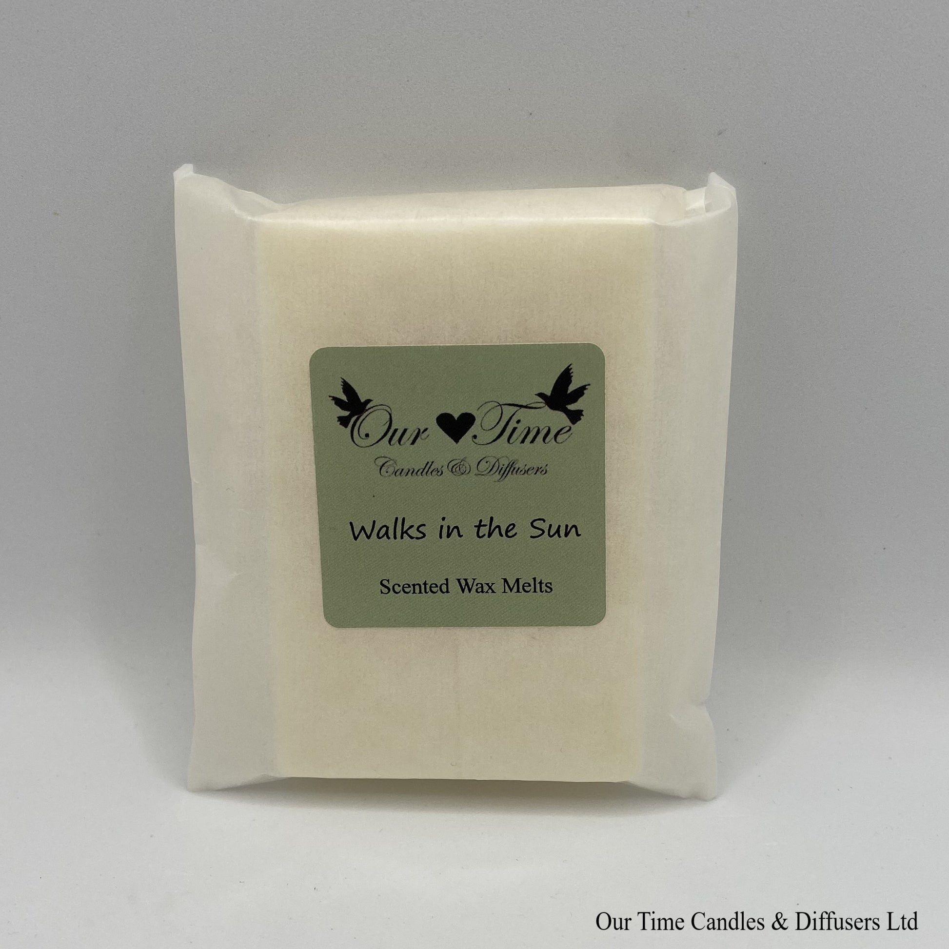 Scented Soy Wax Melt Cubes in a biodegradable bag. Vegan and cruelty free